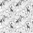 Black & White Safari Animal Fabric - ineedfabric.com