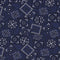 Blazin' Bandana Fabric - Navy - ineedfabric.com