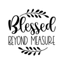 Blessed Beyond Measure Fabric Panel - ineedfabric.com