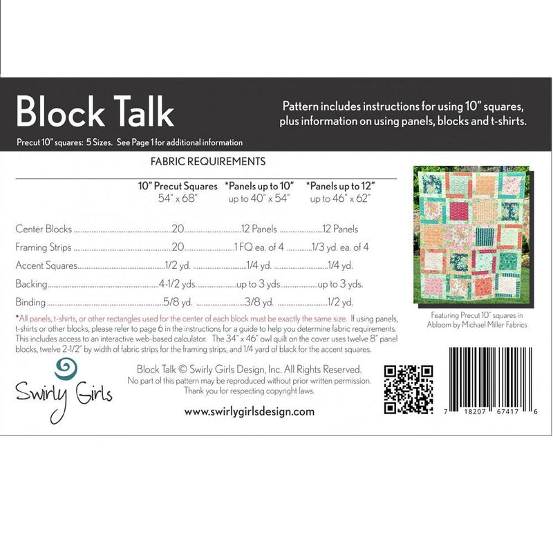 Block Talk Quilt Pattern - ineedfabric.com