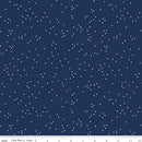 Blossom Fabric - Navy - ineedfabric.com