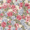Blossom Hydrangea Flowers Fabric - Gray - ineedfabric.com
