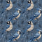 Blue Birds Pattern 4 Fabric - ineedfabric.com