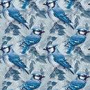 Blue Birds Pattern 7 Fabric - ineedfabric.com