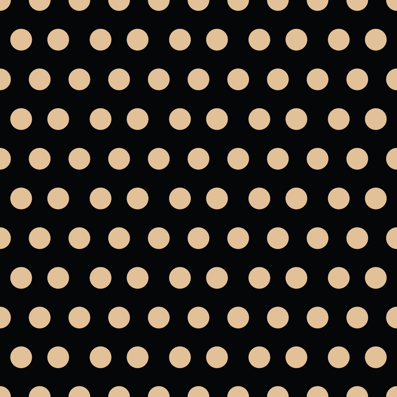 Blue Christmas Dots Fabric - Gold/Black - ineedfabric.com