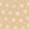 Blue Christmas Snowflakes Fabric - Gold - ineedfabric.com