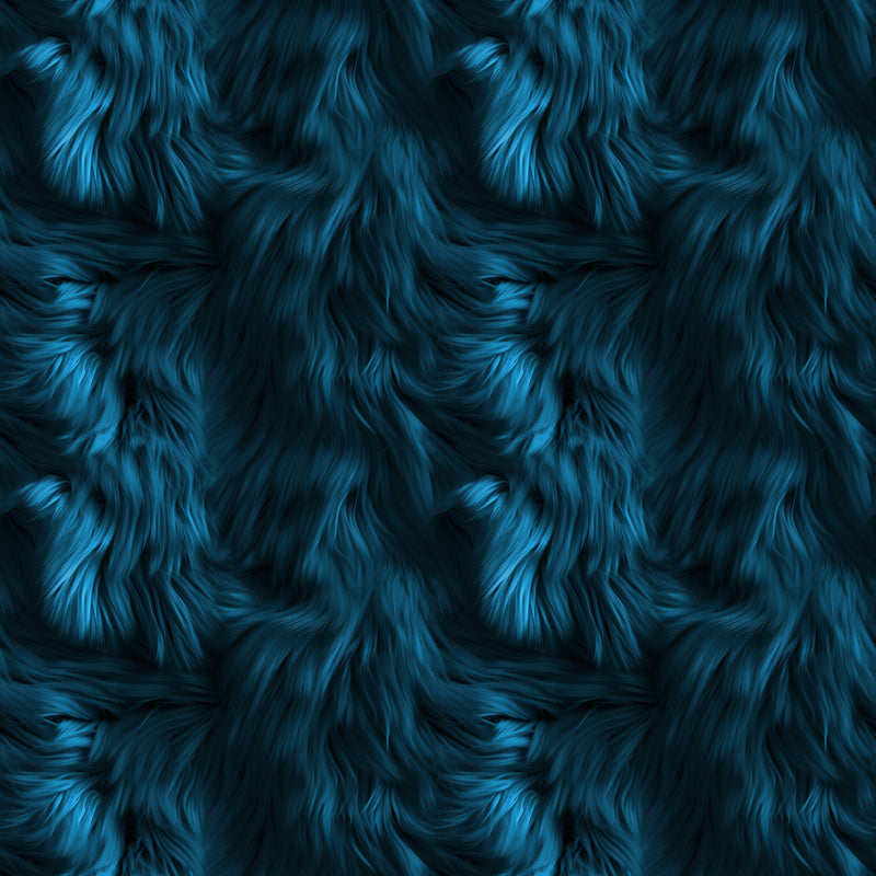 Blue Fur Fabric - ineedfabric.com