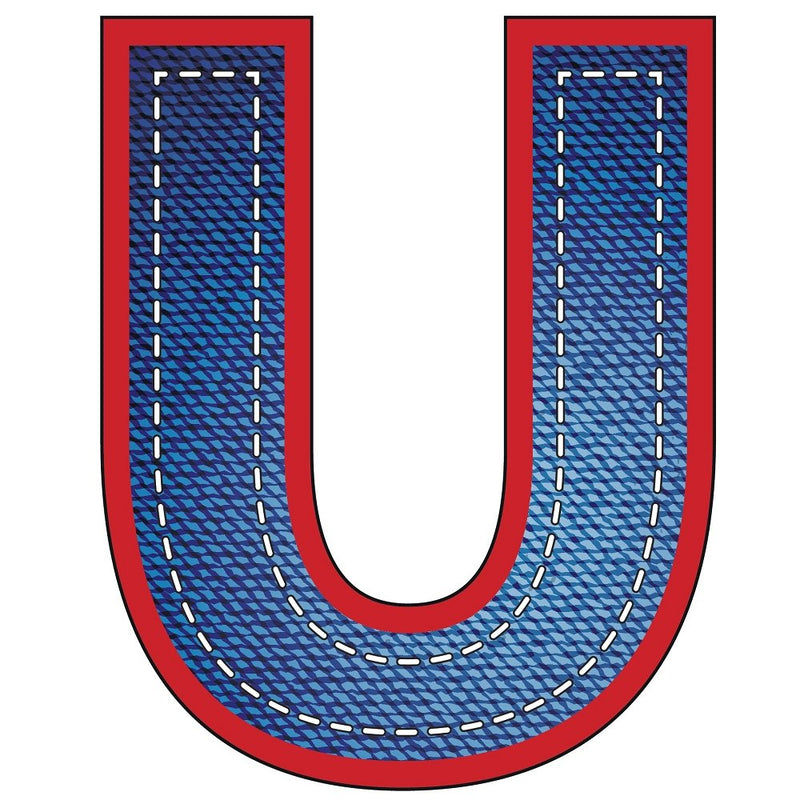 Blue Jean "U" Fabric Panel - ineedfabric.com