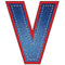 Blue Jean "V" Fabric Panel - ineedfabric.com