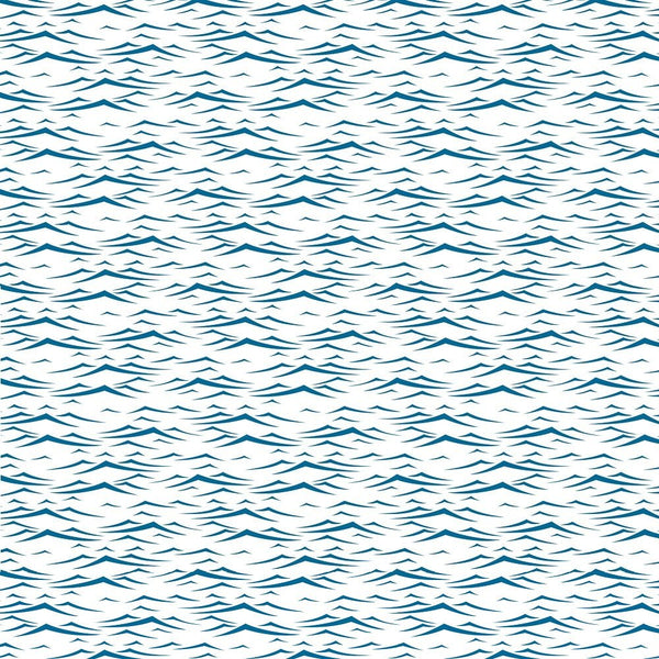Blue Ocean Waves Fabric - ineedfabric.com