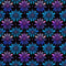 Blue & Purple Flower Fabric - ineedfabric.com