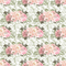 Blush Bouquets & Filigree Fabric - Green/White - ineedfabric.com