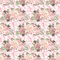 Blush Bouquets & Filigree Fabric - Pink/White - ineedfabric.com