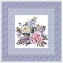 Blushing Bride Peonies & Lilac Wall Hanging 42" x 42" - ineedfabric.com