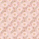 Blushing Peony & Polka Dots Fabric - Pink - ineedfabric.com