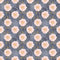 Blushing Peony & Polka Dots Fabric - Purple - ineedfabric.com