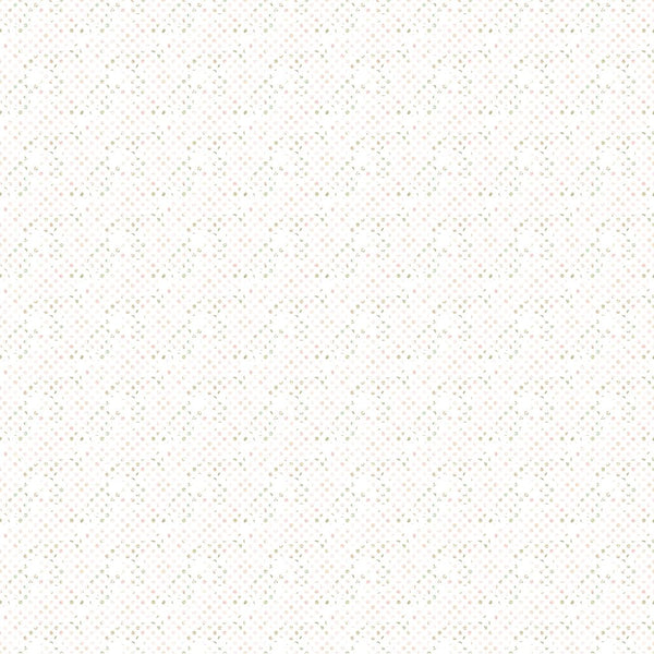 Blushing Polka Dots Fabric - White - ineedfabric.com