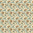 Bohemian Flowers Pattern 9 Fabric - ineedfabric.com