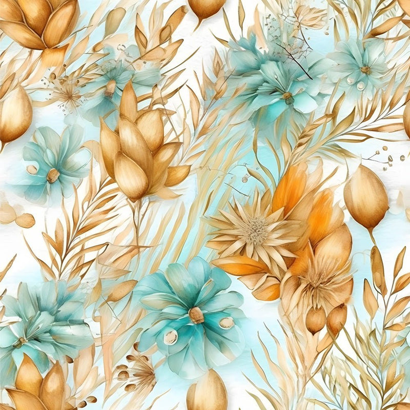 Boho Beach Botanical Variation 10 Fabric - ineedfabric.com