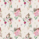 Boho Floral Pattern 2 Fabric - ineedfabric.com