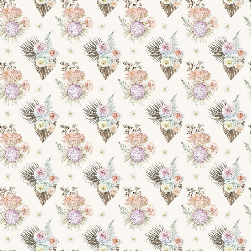 Boho Floral Pattern 5 Fabric - ineedfabric.com