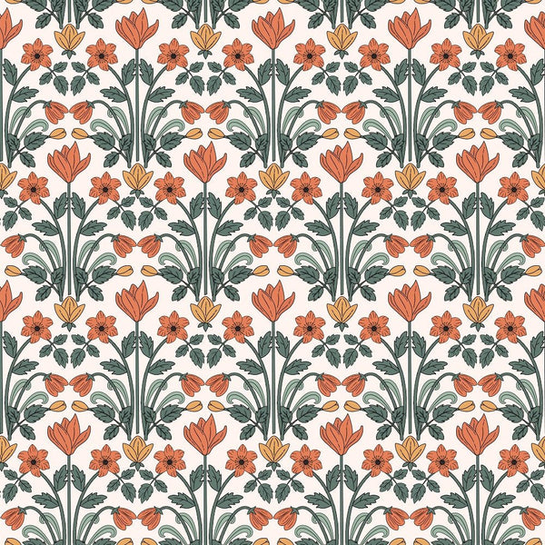 Boho Garden Pattern 1 Fabric - ineedfabric.com