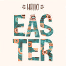 Boho Hello Easter Fabric Panel - ineedfabric.com