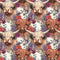 Boho Highland Cows 23 Fabric - ineedfabric.com