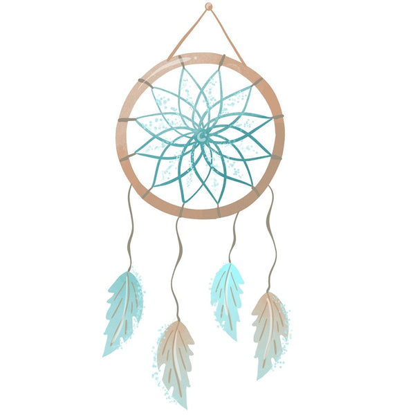 Boho Woodland Dream Catcher Fabric Panel - ineedfabric.com