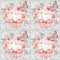 Bouquet on Lacey Floral Fabric - Grey - ineedfabric.com
