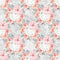 Bouquets on Vines Fabric - Grey - ineedfabric.com