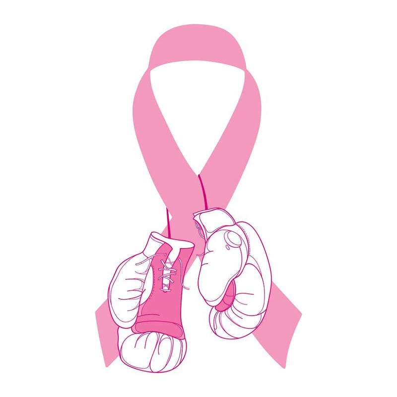 Boxing Breast Cancer Fabric Panel - ineedfabric.com