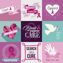Breast Cancer Awareness Fabric Panel - 43" - ineedfabric.com