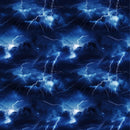 Brilliant Blue Lightning Fabric - ineedfabric.com