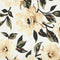 Bri's Home Large Flowers Fabric - White - ineedfabric.com
