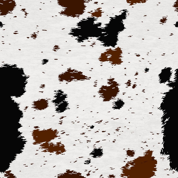 Brown, Black, and White Cowhide Fabric - ineedfabric.com