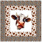 Brown Cow Funny Face Wall Hanging 42" x 42" - ineedfabric.com