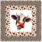 Brown Cow Funny Face Wall Hanging 42" x 42" - ineedfabric.com