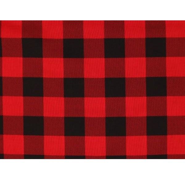 Buffalo Plaid Fabric - Red - ineedfabric.com