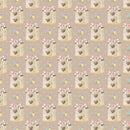 Bumble Bee Bear Bee Hive Fabric - Brown - ineedfabric.com