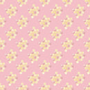 Bumble Bee Bear Honeycombs Fabric - Pink - ineedfabric.com
