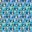 Bundled Up Penguins Fabric - ineedfabric.com