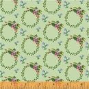 Bungalow Wreath Fabric - Pistachio - ineedfabric.com