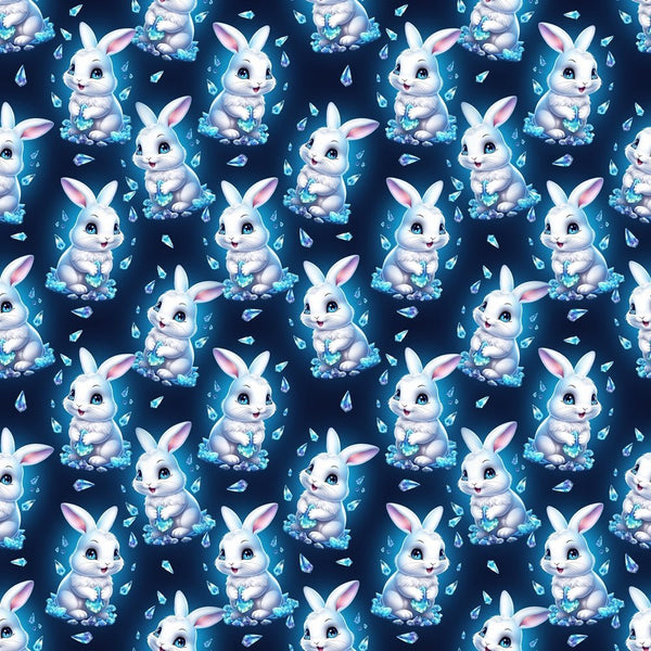 Bunnies & Diamonds Fabric - ineedfabric.com