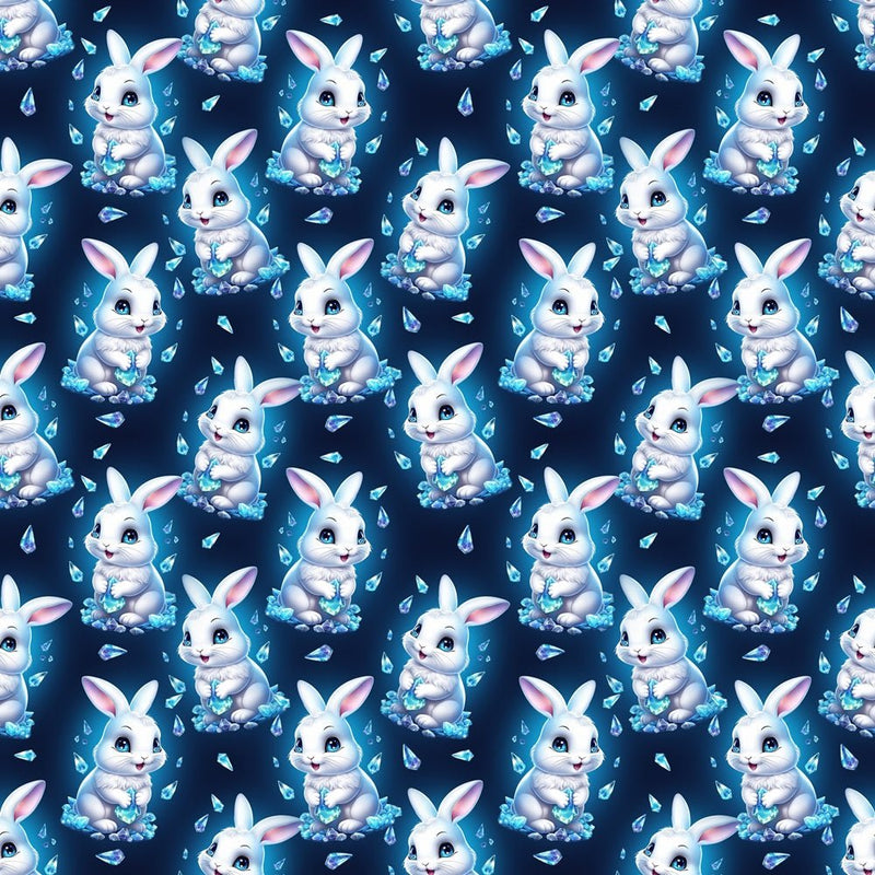 Bunnies & Diamonds Fabric - ineedfabric.com