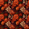 Burnt Orange & Maroon Floral Fabric - ineedfabric.com
