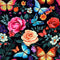 Butterflies & Blooms Pattern 6 Fabric - ineedfabric.com
