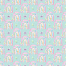 Butterflies & Rainbows Pattern 4 Fabric - ineedfabric.com