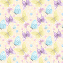 Butterflies & Rainbows Pattern 7 Fabric - ineedfabric.com