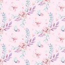 Butterfly Garden Fabric - Pink - ineedfabric.com